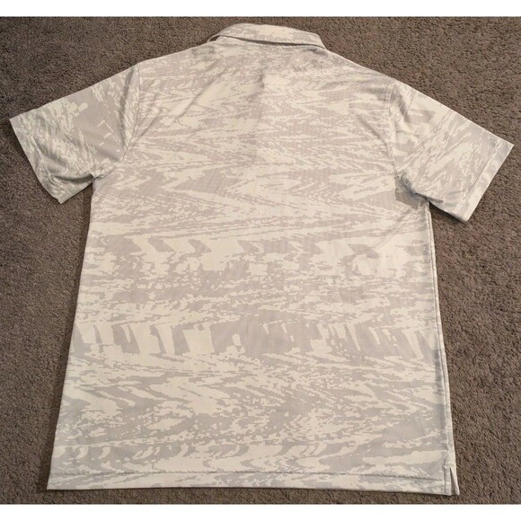 Under Armour Noise Camo White / Gray Golf Polo Shirt Men's XL - Picture 4 of 6